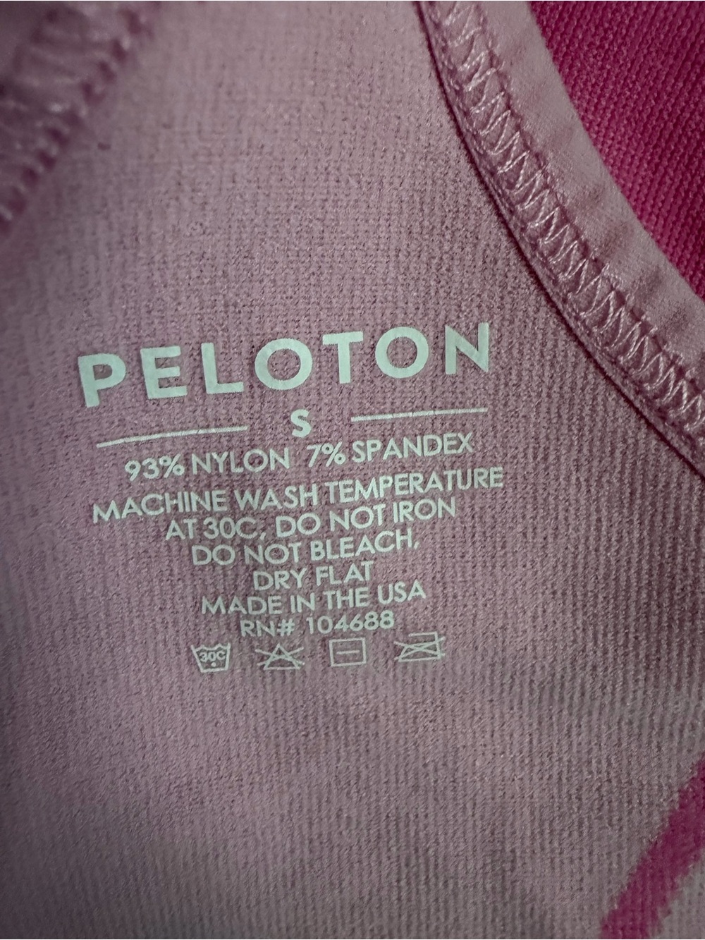 Peloton Pink Sports Bra for Women Small Workout Yoga Activewear Fitness - Picture 5 of 5